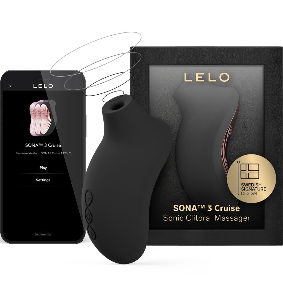 LELO Sona 3 Cruise Klitoralmassager Schwarz – SenSonic™ & Cruise Control™ | Secret Pulse Massager Vibrator Produktansicht und Details