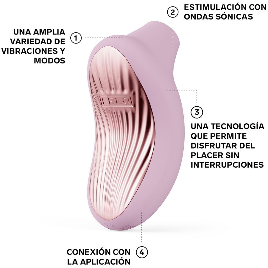 LELO Sona 3 Cruise Klitoralmassager Zartrosa – SenSonic™ & Cruise Control™ | Secret Pulse Massager Vibrator Produktansicht und Details