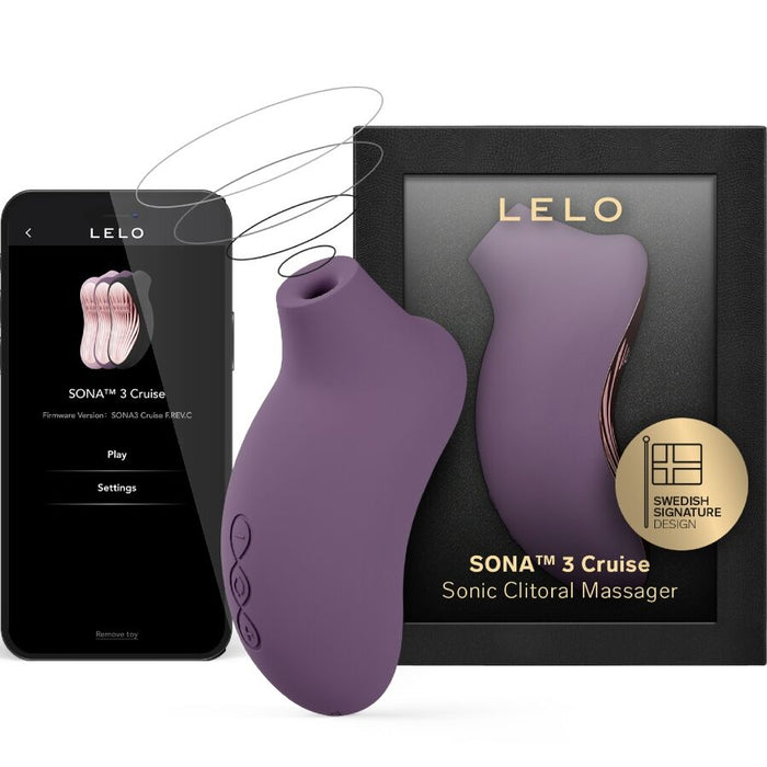 LELO Sona 3 Cruise Klitoris-Massager Plum – SenSonic™ & Cruise Control™ | Secret Pulse Klitorisstimulator Produktansicht und Details