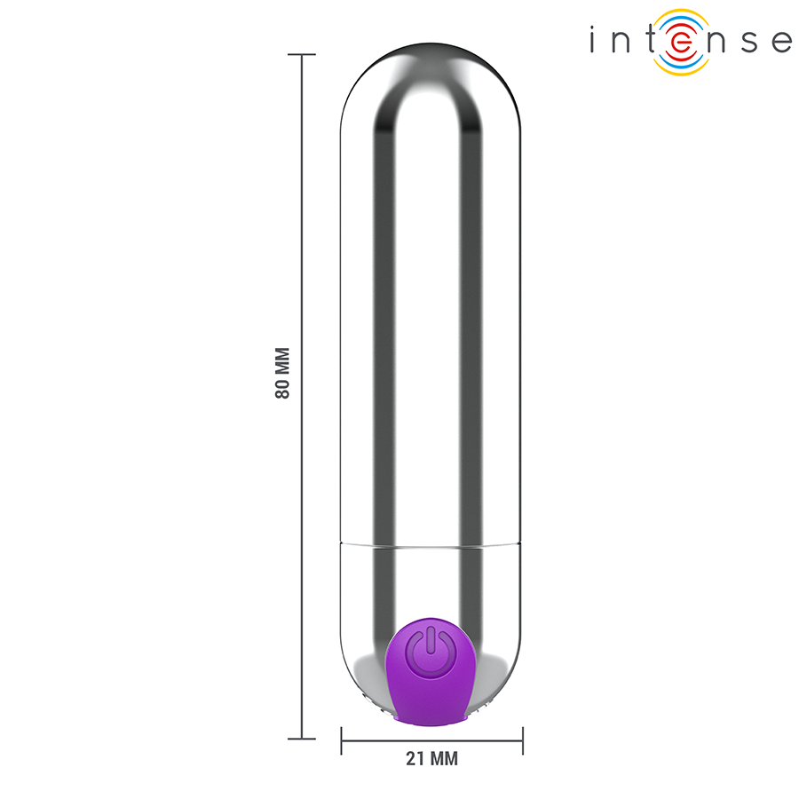 INTENSE - KAREN MINI WIEDERAUFLADBARER VIBRATIONSKUGEL SILBER – Erotik-Zubehör Bild 5
