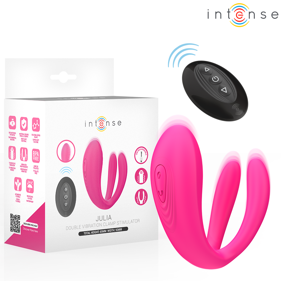 INTENSE - JULIA DOPPELVIBRATOR-KLEMMENSTIMULATOR MIT FERNBEDIENUNG Vibrator diskret online kaufen