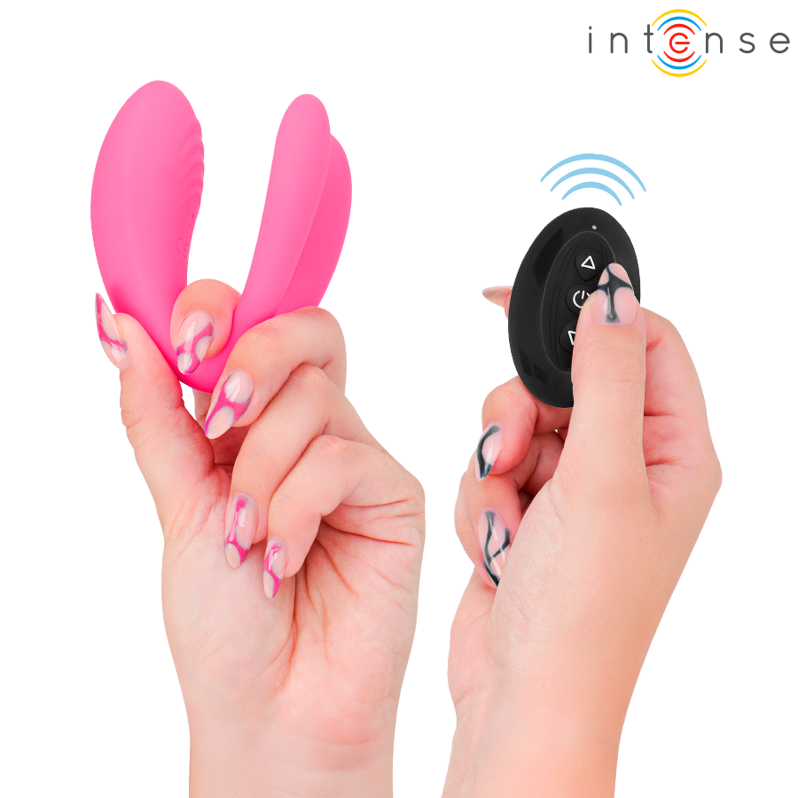 INTENSE - JULIA DOPPELVIBRATOR-KLEMMENSTIMULATOR MIT FERNBEDIENUNG für sinnliche Momente allein oder zu zweit