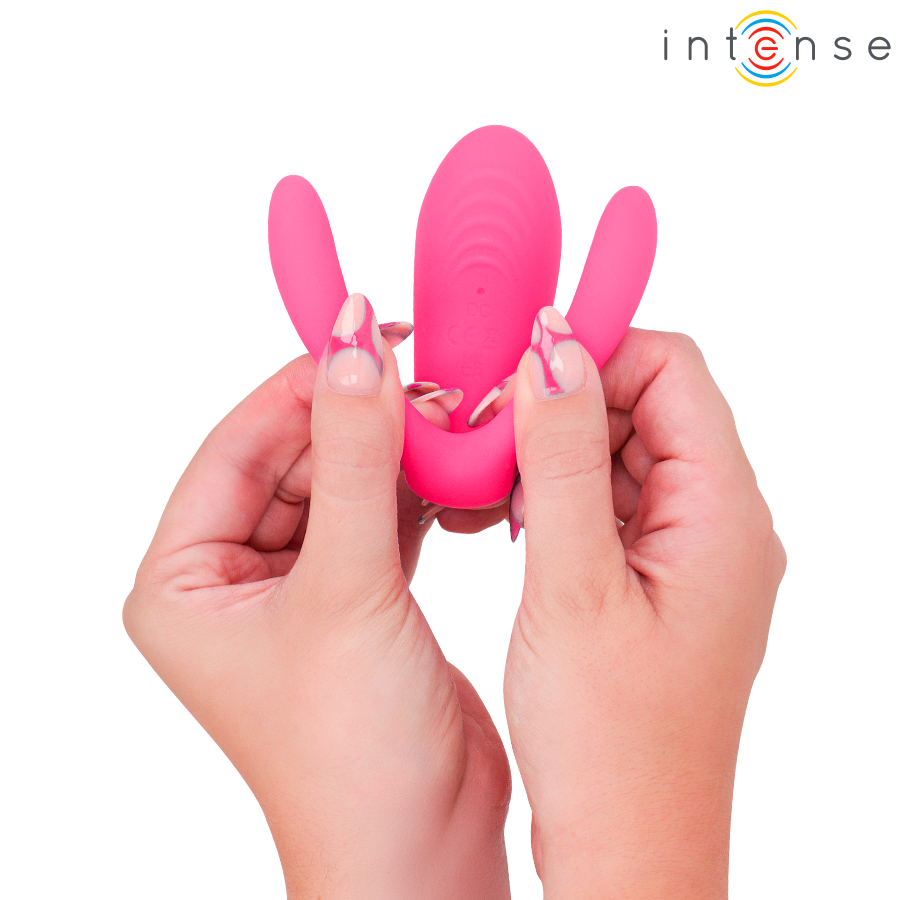 INTENSE - JULIA DOPPELVIBRATOR-KLEMMENSTIMULATOR MIT FERNBEDIENUNG Produktansicht und Details