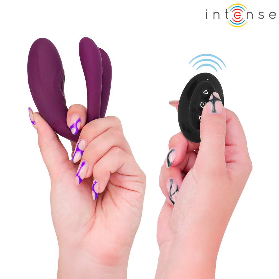 INTENSE - SANDRA KLAPPE- UND VIBRATIONSKLEMMSTIMULATOR MIT FERNBEDIENUNG Produktansicht und Details