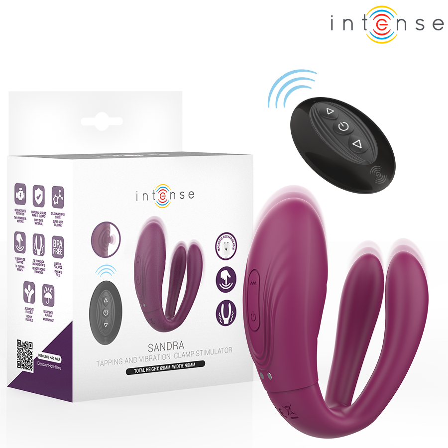 INTENSE - SANDRA KLAPPE- UND VIBRATIONSKLEMMSTIMULATOR MIT FERNBEDIENUNG Vibrator diskret online kaufen