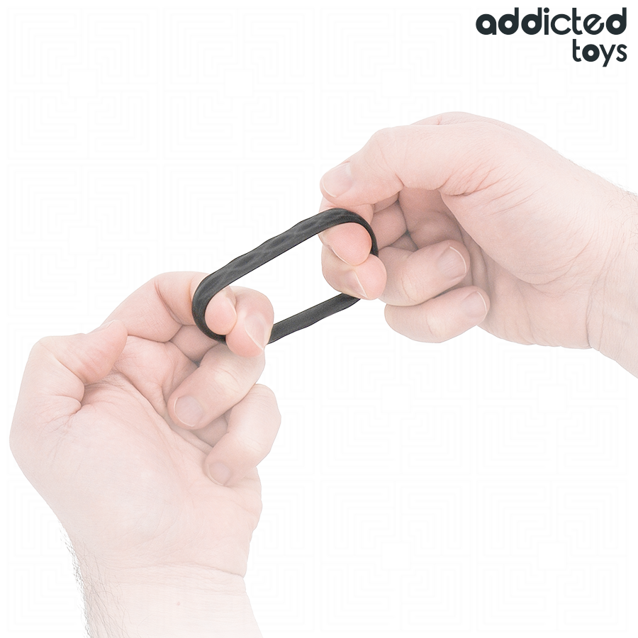 ADDICTED TOYS - SET MIT STRUKTURIERTEM COCKRING IN 4 GRÖSSEN Detailansicht bei Secret Pulse