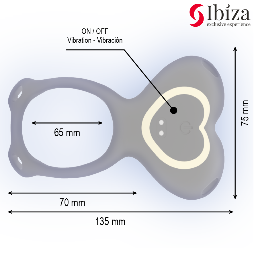 IBIZA - HERZ-PANTY-PARTNERVIBRATOR MIT FERNBEDIENUNG hochwertiges Sextoy bei Secret Pulse