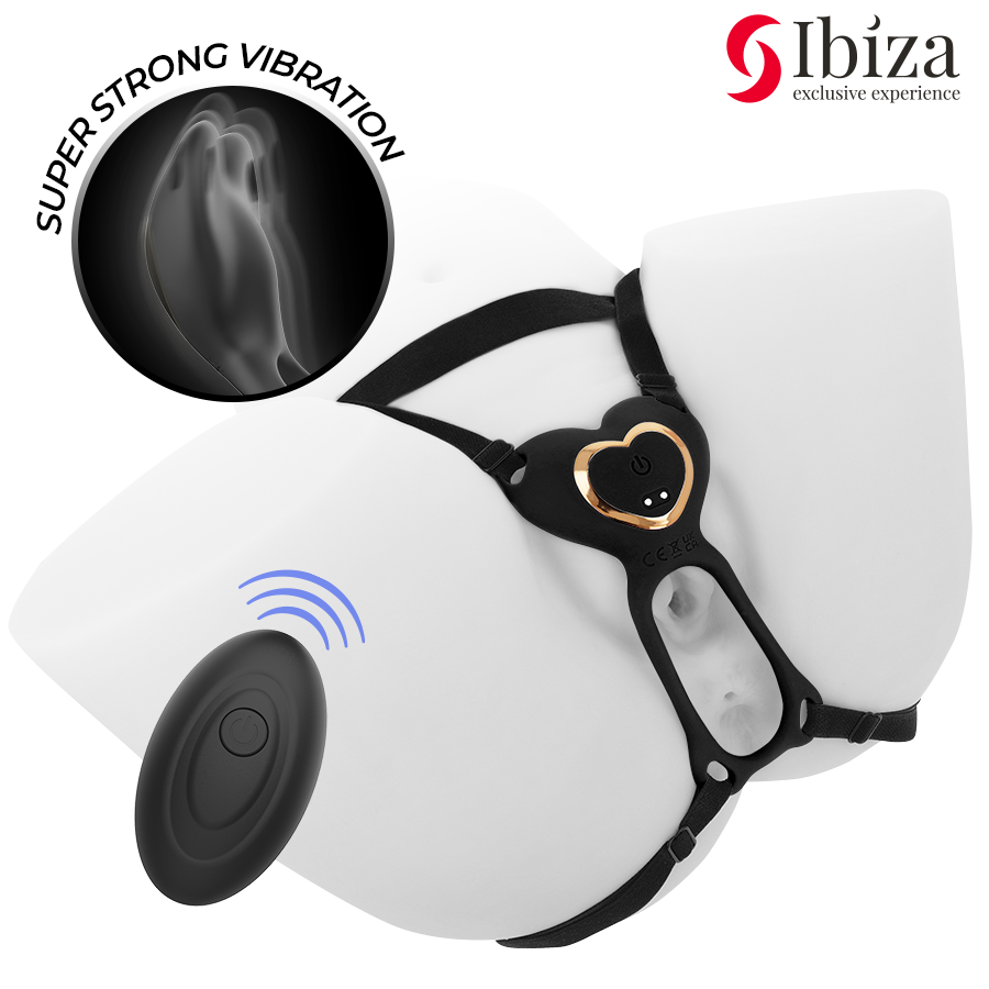 IBIZA - HERZ-PANTY-PARTNERVIBRATOR MIT FERNBEDIENUNG Produktansicht und Details