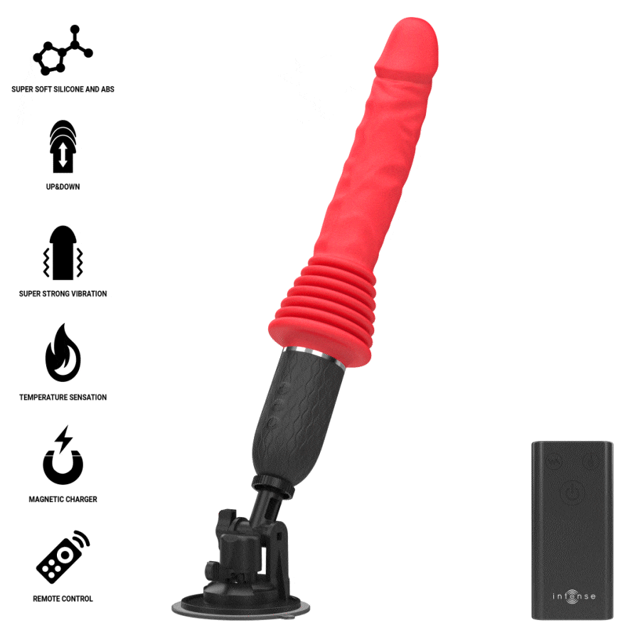 INTENSE - CYNTHIA FERNBEDIENUNGS-STOSSVIBRATOR MIT WÄRMEFUNKTION für intensive Stimulation und Self-Love
