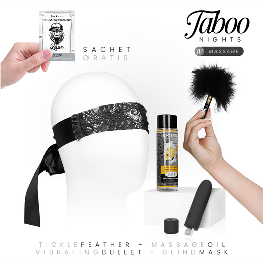 TABOO NIGHTS 4: MASSAGE Bruma – Wärmendes Massageöl Piña Colada (100 ml) | Exotische 3-in-1 Massage Massageöl diskret online kaufen