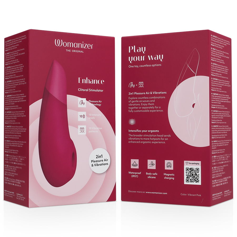 WOMANIZER - Pleasure Air und Vibrationen - Wasserdicht für intensive Stimulation und Self-Love