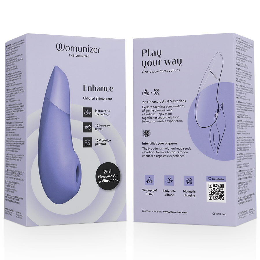WOMANIZER - Pleasure Air und Vibrationen - Wasserdicht für intensive Stimulation und Self-Love