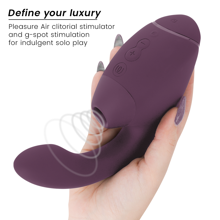 WOMANIZER - DUO NEXT DOPPELTER KLITORIS- & G-PUNKT-STIMULATOR DUNKELLILA Paarvibrator diskret online kaufen