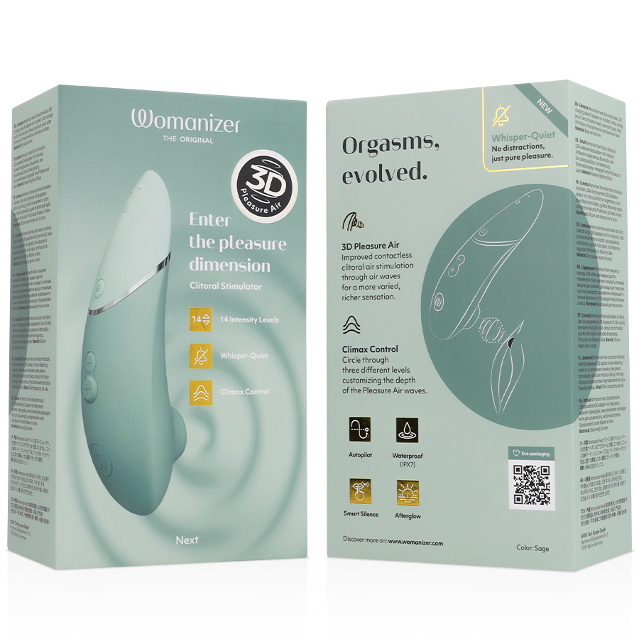 WOMANIZER - KLITORISSTIMULATOR - 3D Pleasure Air - Wasserdicht für intensive Stimulation und Self-Love