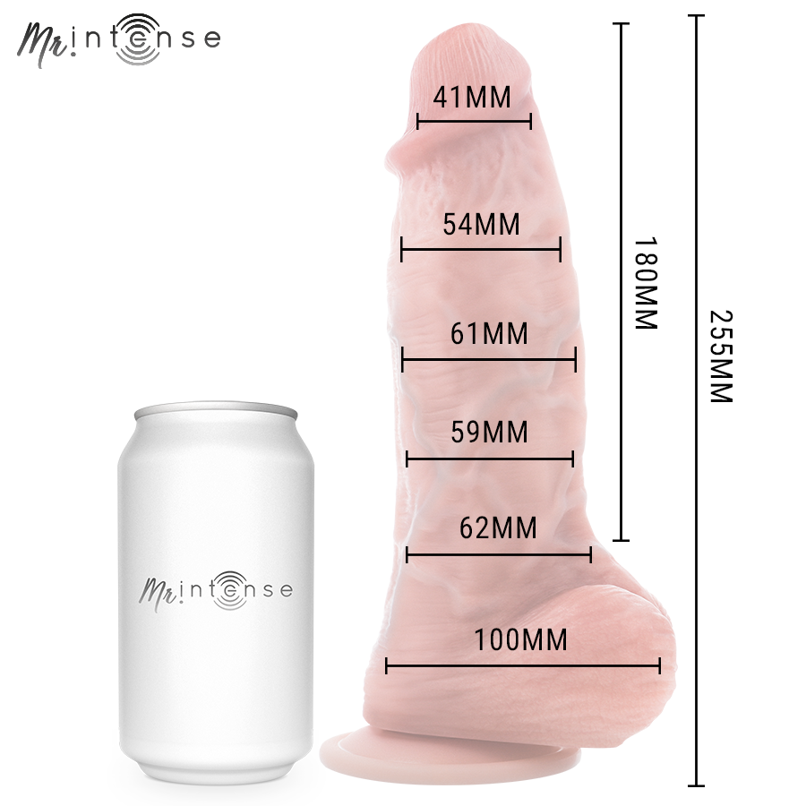 MR INTENSE – BIG PENIS SPENCER SILIKONDILDO 25,5 CM – Ø 6,2 CM für sinnliche und diskrete Momente