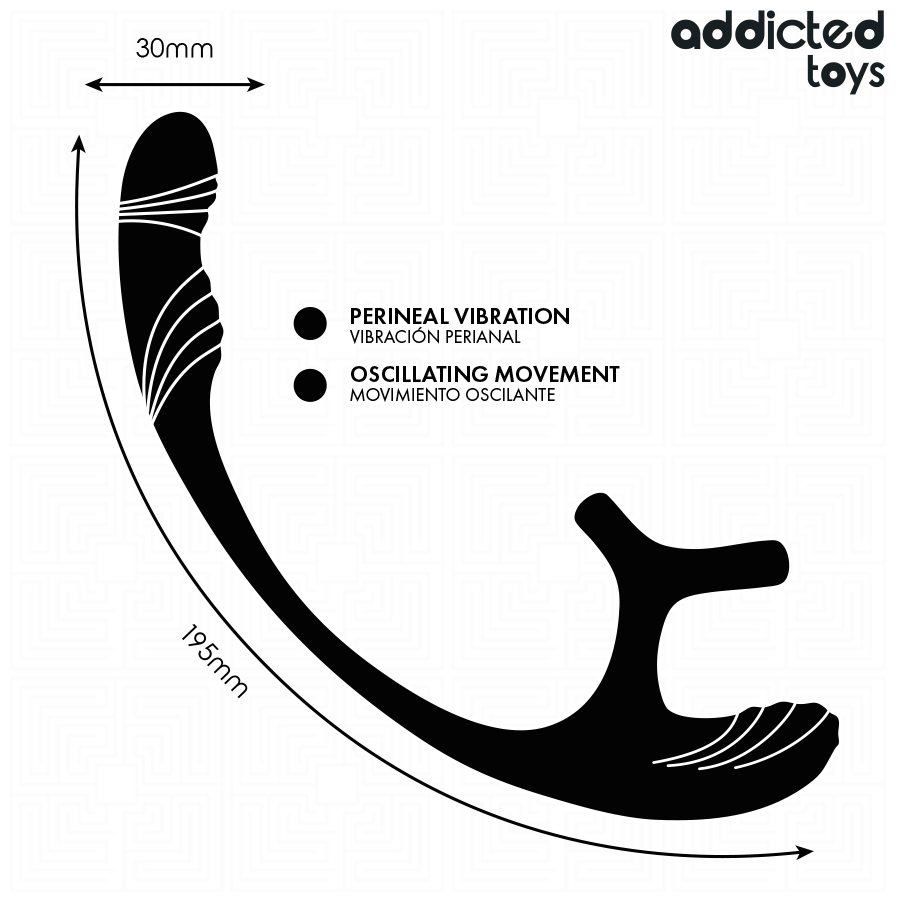 ADDICTED TOYS – ANALPLUG MIT VIBRATION, 360°-WELLUNG UND HODENSTIMULATOR hochwertiges Intimtoy