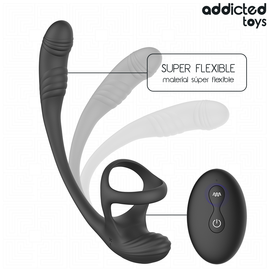 ADDICTED TOYS – ANALPLUG MIT VIBRATION, 360°-WELLUNG UND HODENSTIMULATOR Analplug diskret online kaufen