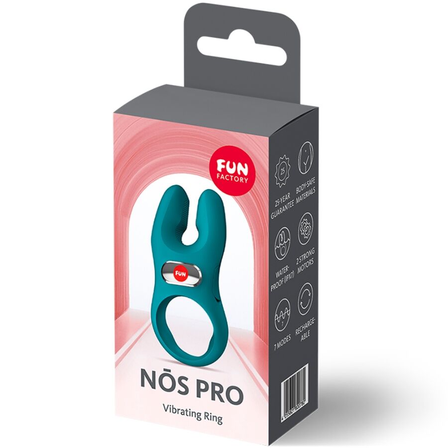 FUN FACTORY - NOS PRO VIBRIERENDER COCKRING, FLASCHE, GRÜN Produktansicht und Details