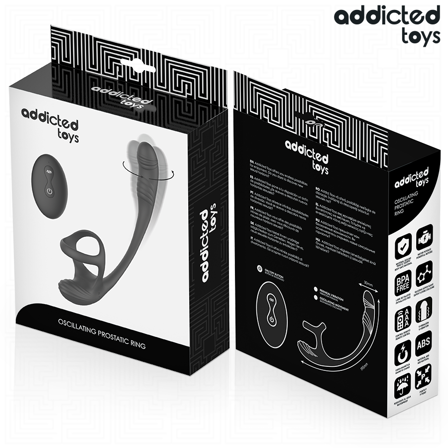 ADDICTED TOYS – ANALPLUG MIT VIBRATION, 360°-WELLUNG UND HODENSTIMULATOR bei Secret Pulse im Erotikshop