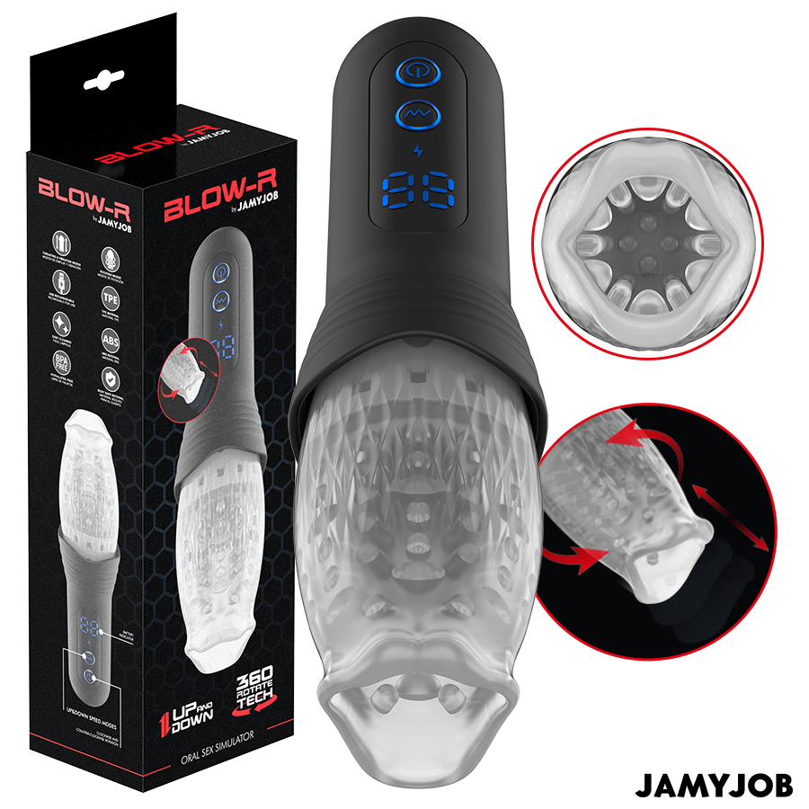 JAMYJOB - BLOW-R MASTURBATOR MIT STOSS- UND ROTATIONSFUNKTION Masturbator diskret online kaufen