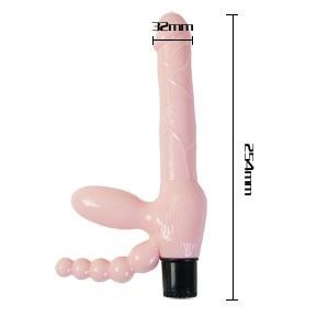 BAILE - SEILLOSER TPR-GURT MIT VIBRATION UND ANALSTIMULATION 25.4 CM Produktansicht und Details