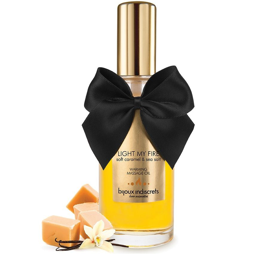 BIJOUX - MASSAGEÖL WRMEEFFEKT KARAMELLAROMA Produktansicht und Details