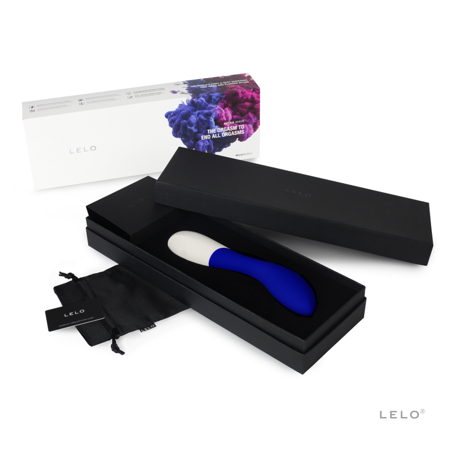 LELO MONA WAVE Nachtblau Vibrator | G-Punkt Stimulation Produktansicht und Details