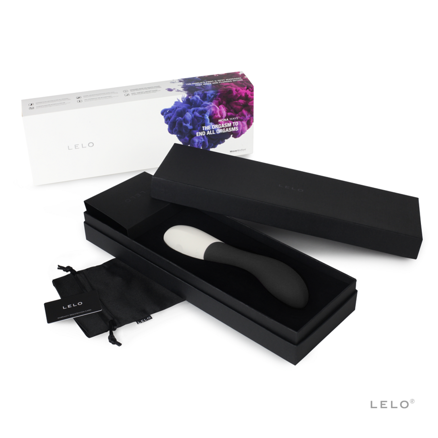 LELO MONA WAVE Schwarzer Vibrator | G-Punkt Stimulation für intensive Stimulation und Self-Love