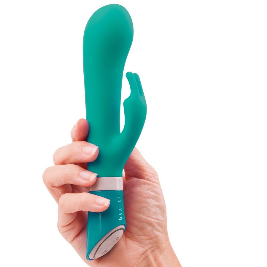 B Swish Bwild Deluxe Bunny Vibrator Jade – 6 Vibrationsmodi, Silikon, wasserfest hochwertiges Sextoy bei Secret Pulse