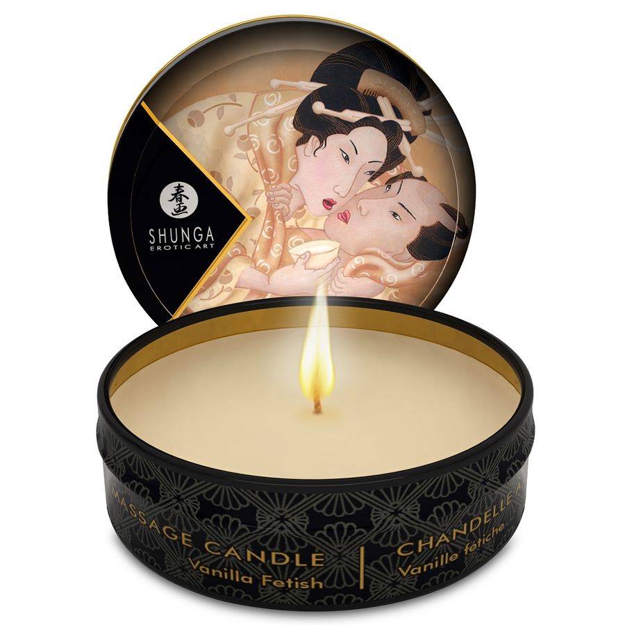 SHUNGA - MINI CARESS BY CANDELIGHT VANILLE MASSAGEKERZE 30 ML Massagekerze diskret online kaufen