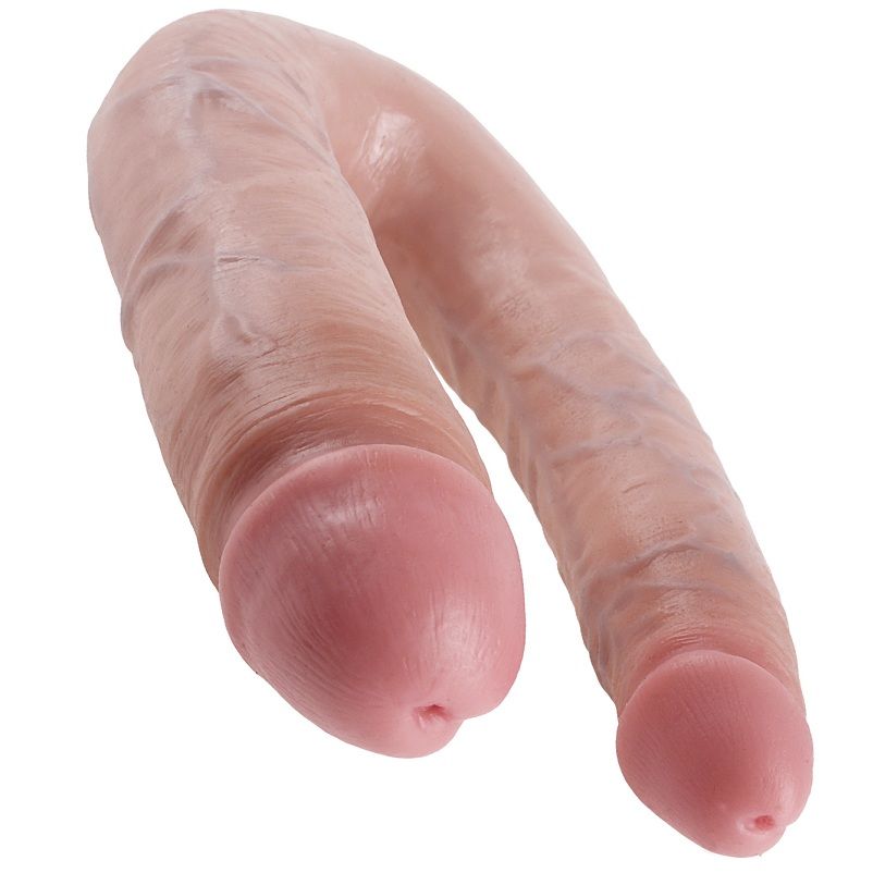 KING COCK - DOPPELPENETRATIONSDILDO 17.8 CM NATÜRLICH bei Secret Pulse im Erotikshop