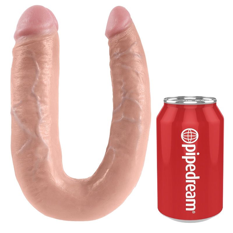 KING COCK - DOPPELPENETRATIONSDILDO 17.8 CM NATÜRLICH für sinnliche und diskrete Momente