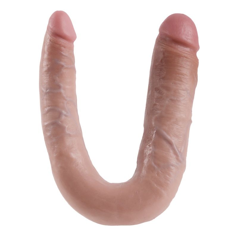 KING COCK - DOPPELPENETRATIONSDILDO 17.8 CM NATÜRLICH hochwertiges Intimtoy