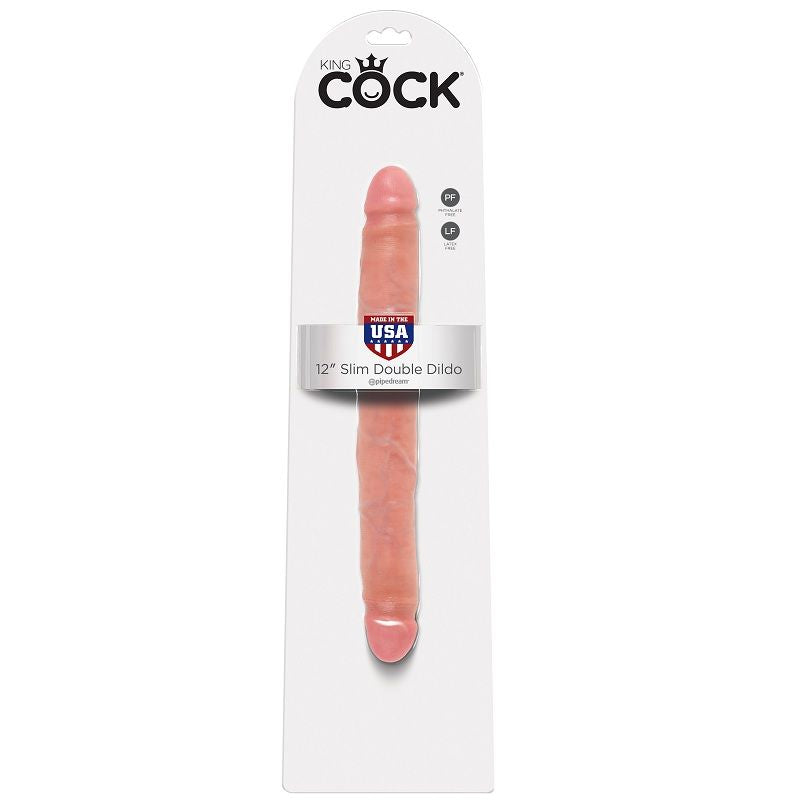 KING COCK - SCHLANKER DOPPELDILDO 30 CM Dildo diskret online kaufen
