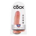 KING COCK - 7 DILDO FLEISCH MIT EIER 17.8 CM Dildo diskret online kaufen