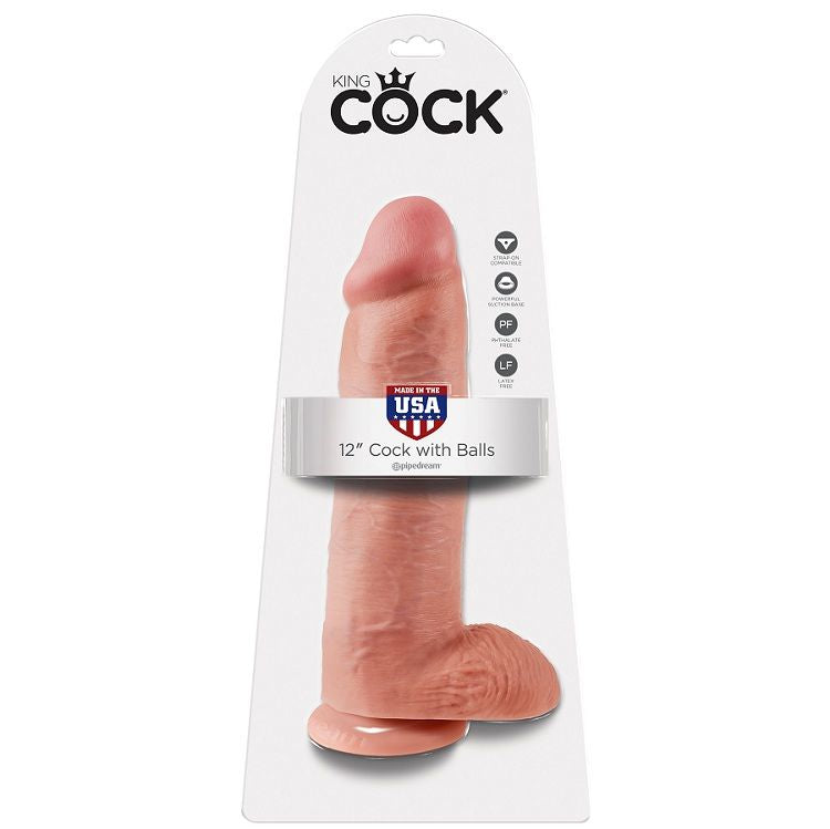 KING COCK - 12 SCHWANZFLEISCH MIT EIER 30.48 CM – Erotik-Zubehör Bild 1