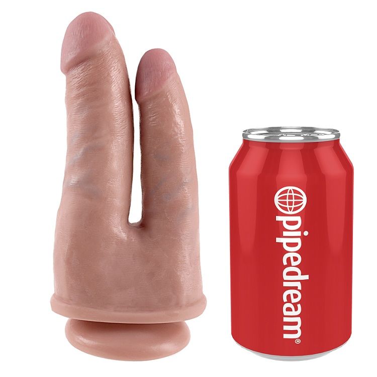 KING COCK - DOUBLE PENETRATOR FLEISCH – Erotik-Zubehör Bild 4