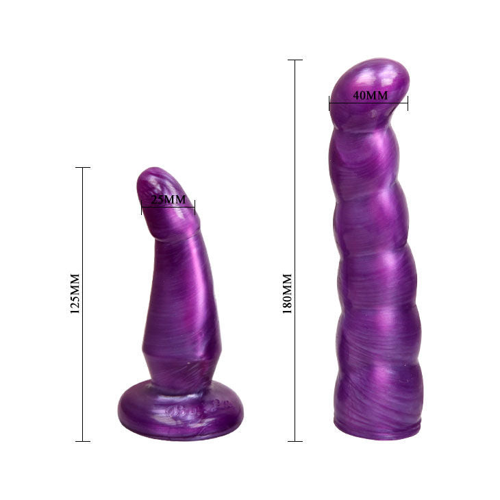 BAILE - WEIBLICHES ANAL UND VAGINALGESCHIRR FLIEDER G-PUNKT 17 CM Produktansicht und Details