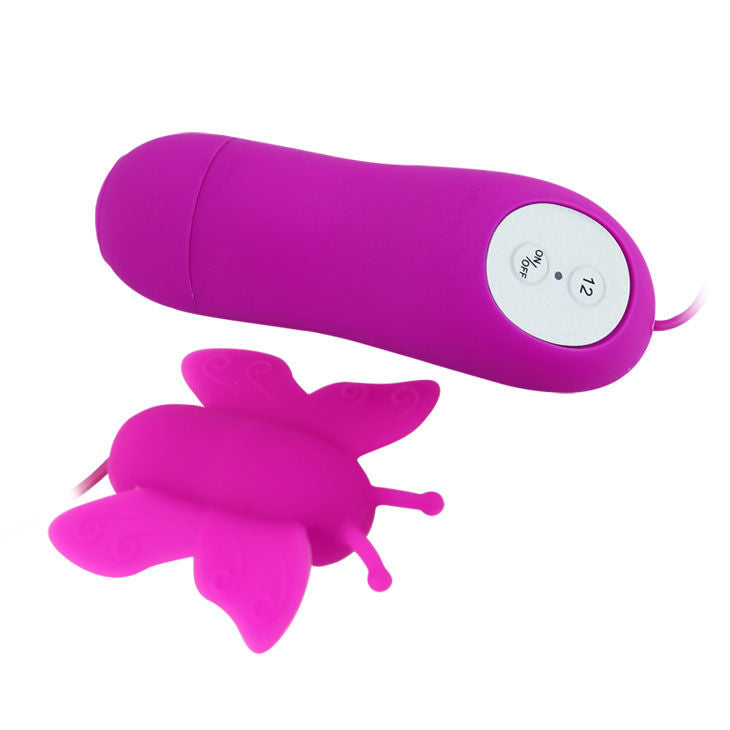 BAILE - LOVE EGGS BUTTERFLY CLITORIS STIMULATOR 12 GESCHWINDIGKEITEN LILA FERNBEDIENUNG Produktansicht und Details
