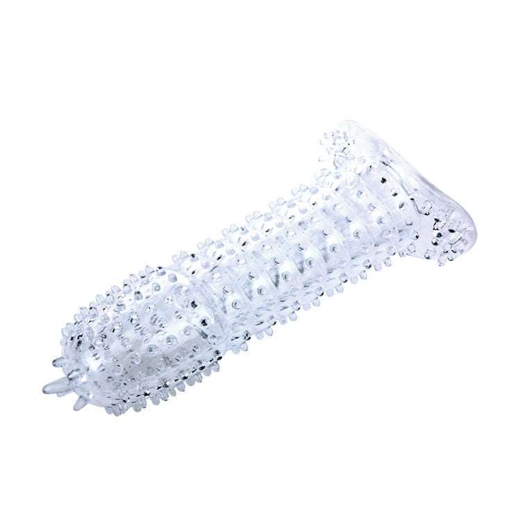 BAILE - PENISHÜLLE MIT REIZPUNKTEN LILA 14 CM – Penishülle Bild 2