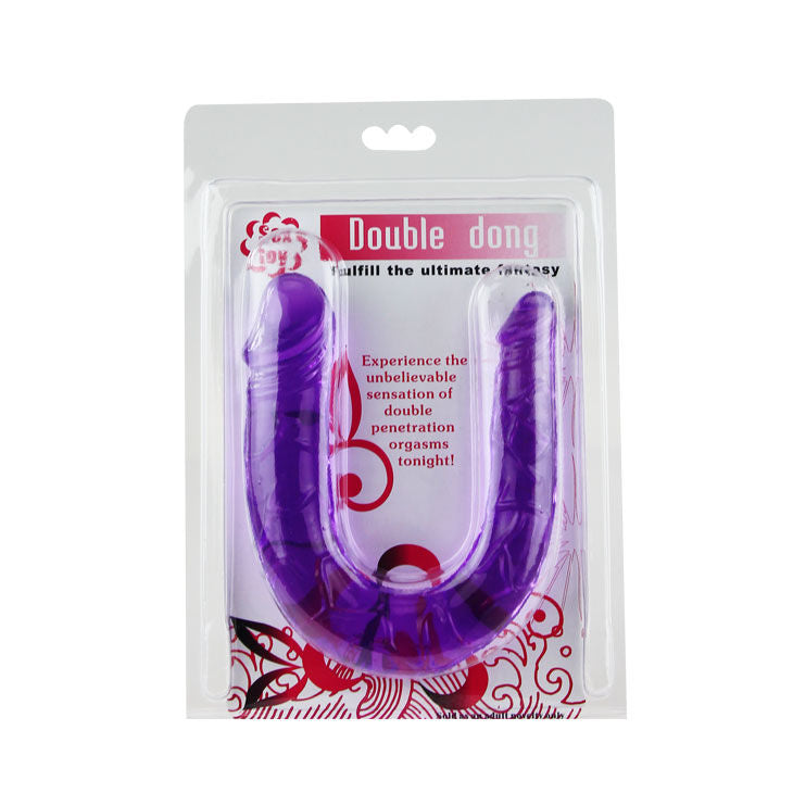 BAILE - DOPPELDILDO IN FLIEDER FLEXIBLER GELEE hochwertiges Intimtoy