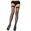 LEG AVENUE - SCHWARZE NYLON-NETZSTRÜMPFE Strümpfe Produktansicht