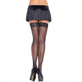LEG AVENUE - TIGHTS MIT NAHT UND SPITZE AUF DER OBERSEITE PLUS – Erotik-Zubehör von LEG AVENUE