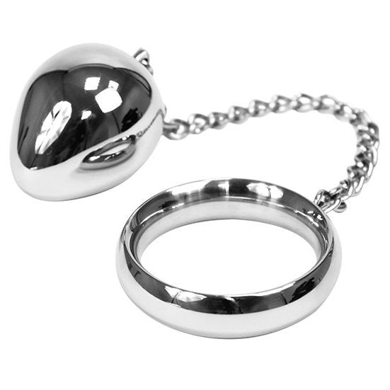 METAL HARD - COCKRING 40MM + KETTE MIT METALLKUGEL Produktansicht und Details