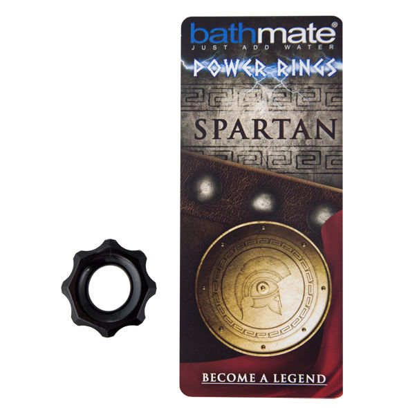 BATHMATE - SPARTAN SCHWARZER PENISRING Produktansicht und Details