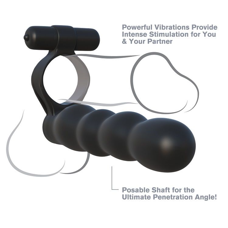 FANTASY C-RINGZ - POSABLE DOPPELPENETRATOR Penisring diskret online kaufen