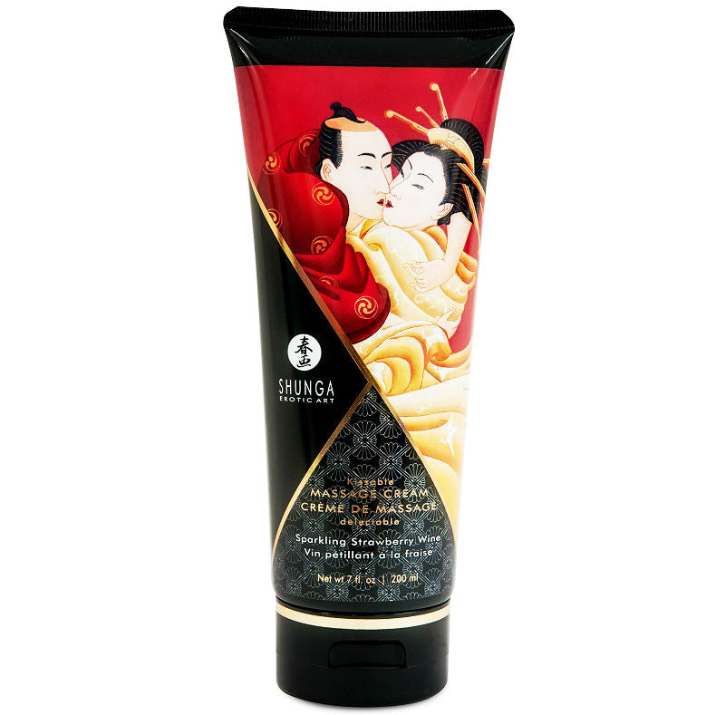 SHUNGA - ERDBEER-CAVA-MASSAGECREME 200 ML – Intimkosmetik von SHUNGA