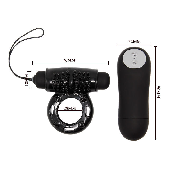 BAILE - RING FERNBEDIENUNG SCHWARZ 20V – Erotik-Zubehör Bild 4