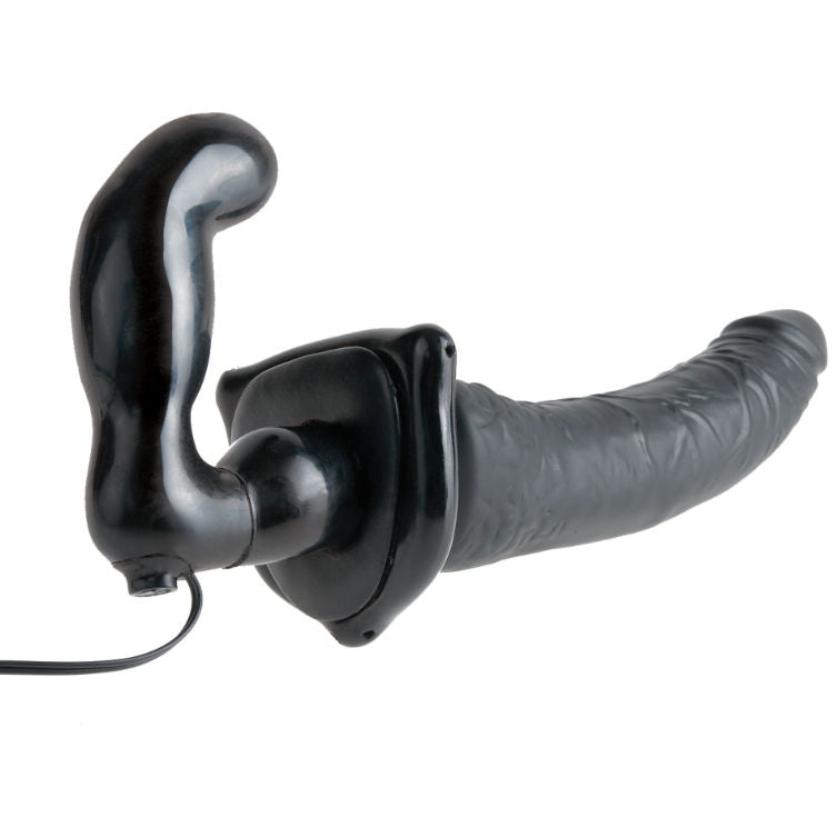Vibrierender Strap-On Deluxe von Fetish Fantasy Series – Dildo 19 cm, Plug 12,7 cm bei Secret Pulse im Erotikshop