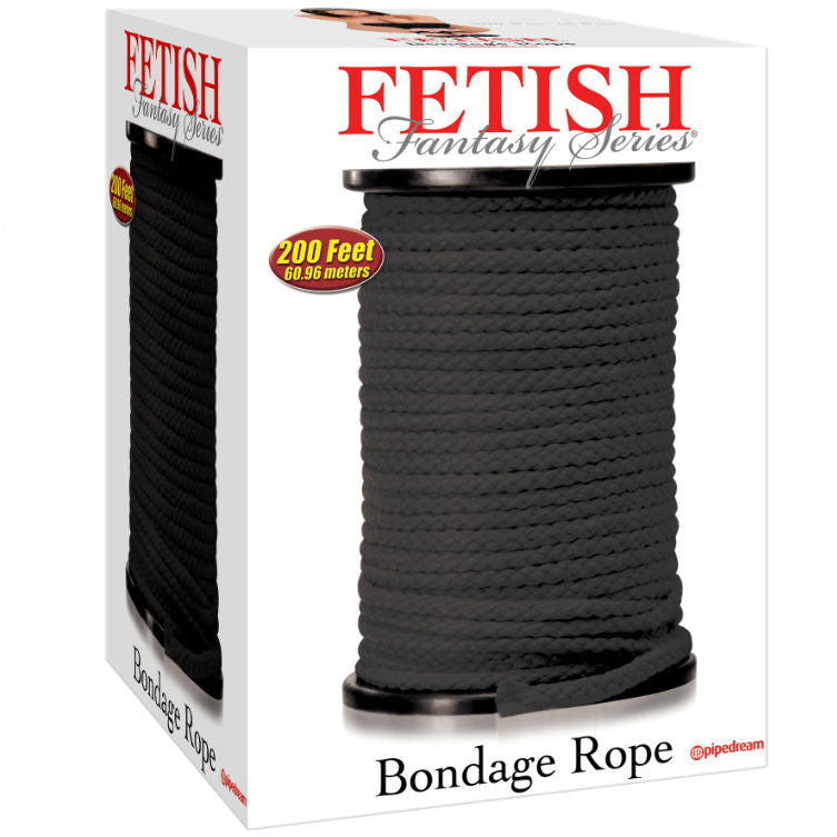 BONDAGESEIL SCHWARZ 60,96 METER Bondage-Fessel diskret online kaufen